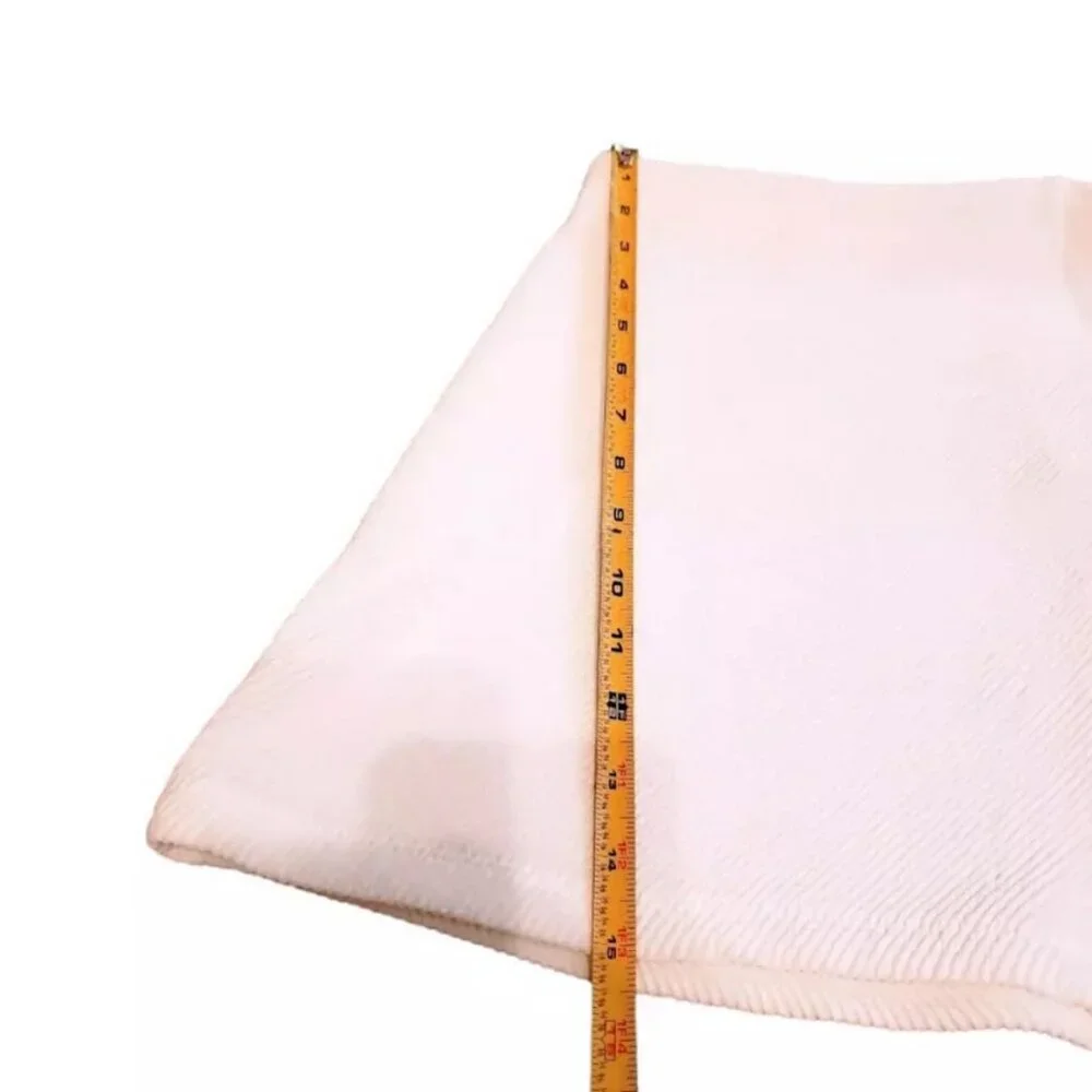 NWT ZARA TRAFALUC Mini Skirt, White Polyester Stretchy Elastic Boho Casual, L - Picture 7 of 10